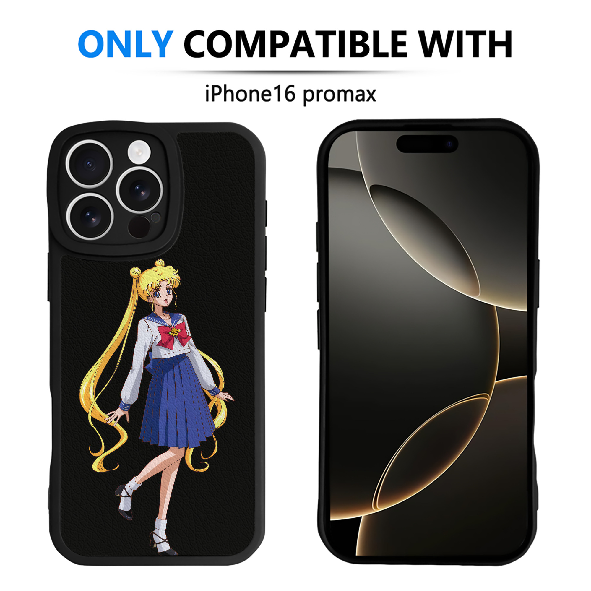 （画像用） 美少女戦士セーラームーン 愛野 美奈子 あいの みなこ Sailor Moon Aino Minako 【iPhone 16シリーズ対応】シリコンスマホケース（レザー調） 材質：シリコン